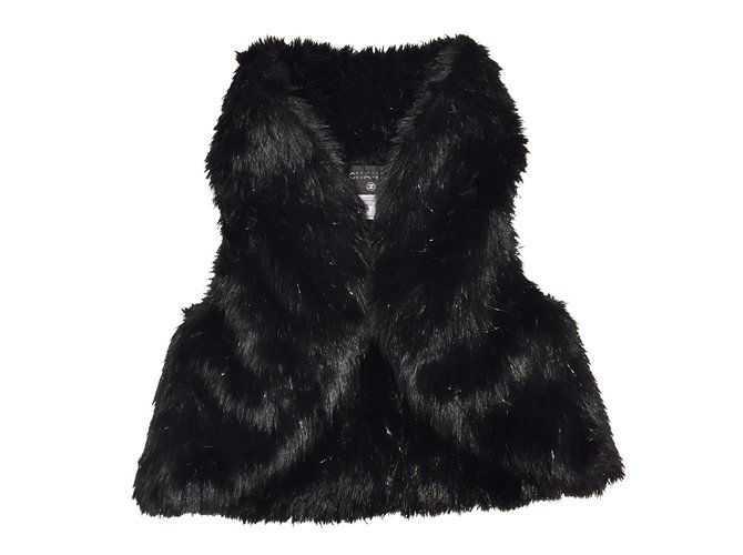 Chanel Jackets Black Fur  ref.6647