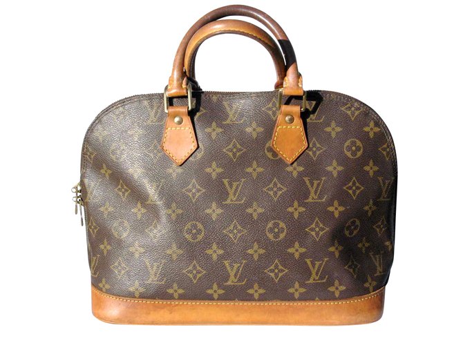 Alma Louis Vuitton Handbags Brown Leather  ref.6728