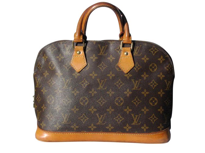 Alma Louis Vuitton Handbags Brown Leather  ref.6729