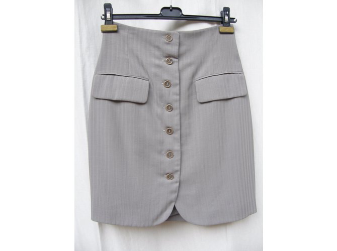 Byblos Skirt Grey Wool  ref.6761