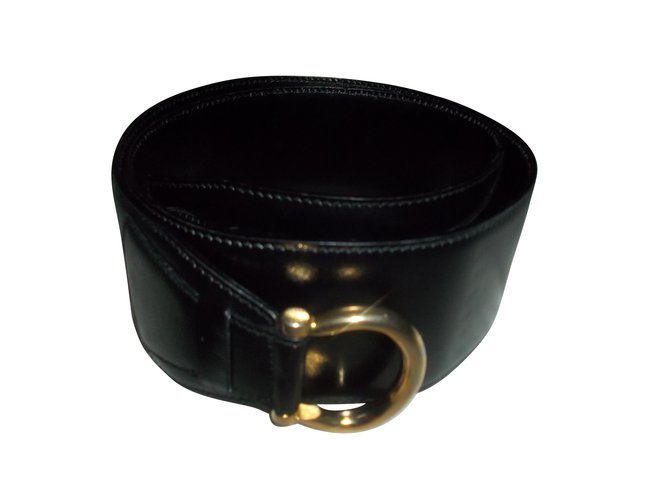 Céline Belts Black Leather  ref.6772