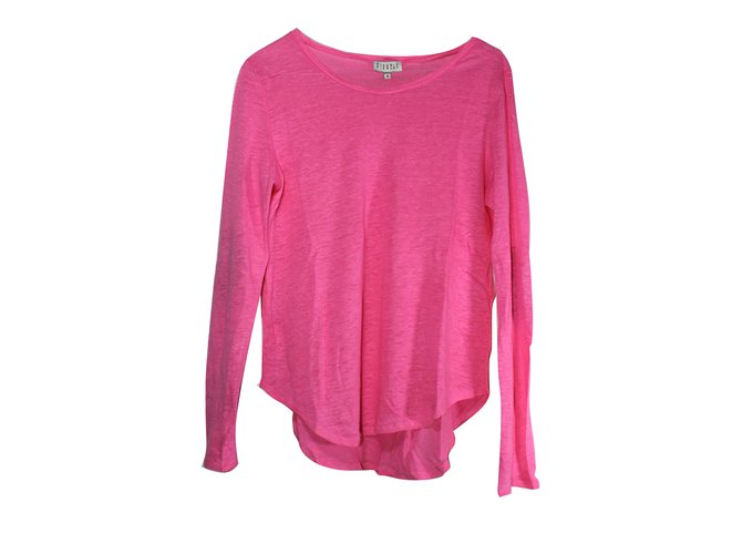 Claudie Pierlot Tops Pink Linen  ref.6832