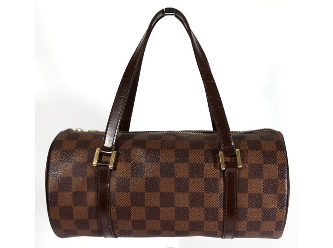 Papillon Louis Vuitton Handbags Brown Cloth  ref.6840
