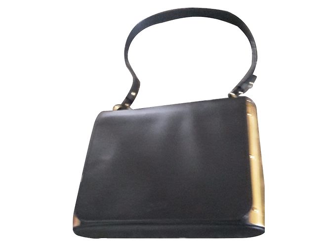 Borsa a mano Jean Paul Gaultier Chrome Nera in Pelle Nero