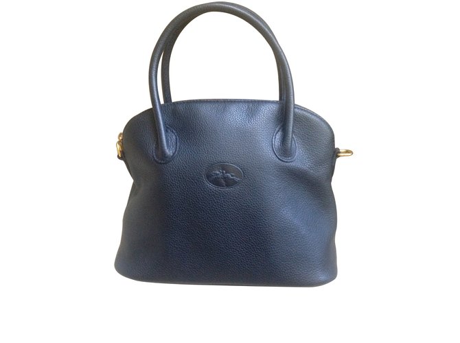 Longchamp Bolsos de mano Azul Cuero  ref.6954