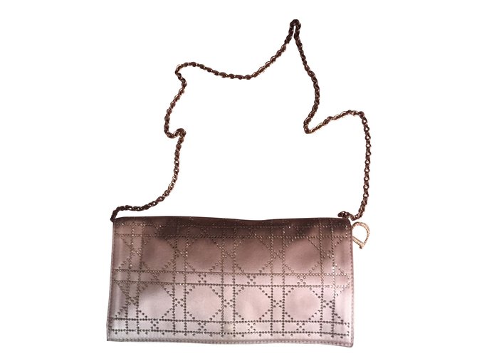 Christian Dior Handtaschen Pink Seide  ref.7039