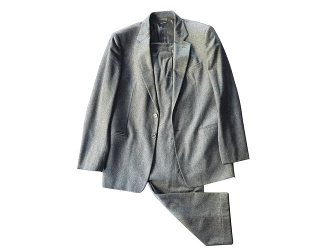 Giorgio Armani Suits Grey Wool  ref.7125