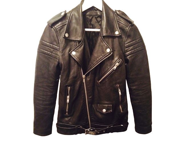 BLK DNM Biker jackets Black