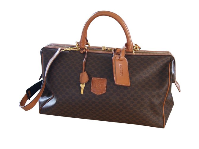 Céline Travel bag Brown Cloth  ref.7258
