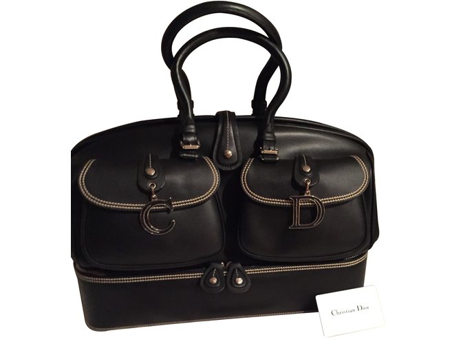Christian Dior Handbags Black Leather  ref.7276