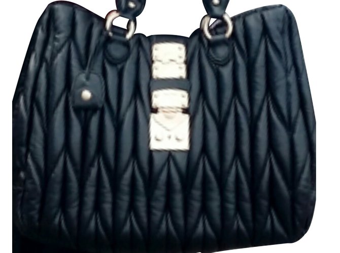 Miu Miu Handbags Black Leather  ref.7278