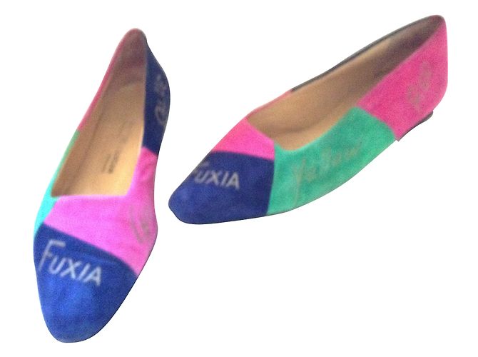 Ballerine Charles Jourdan in scamosciato multicolore