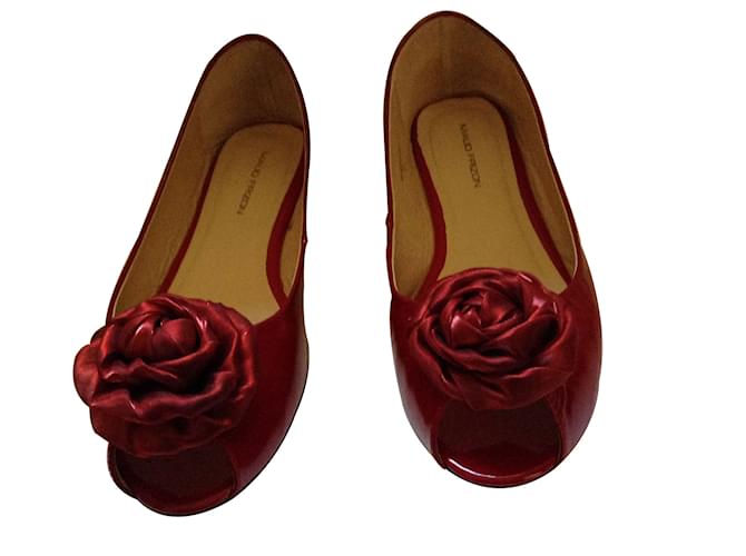 Maud Frizon Ballet flats Red Patent leather  ref.7363