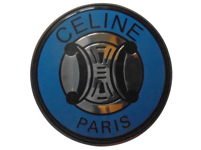 Céline Pins & brooches Blue Metal  ref.7396