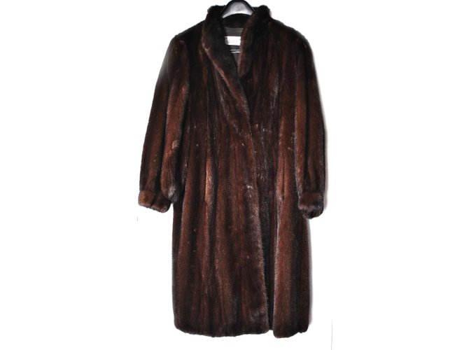 Autre Marque Coats, Outerwear Brown Fur  ref.7414