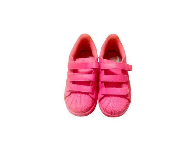 Adidas Sneakers Pink Leather  ref.7433