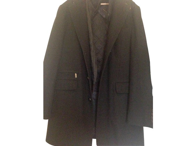 Zara Blazers Jackets Black Wool  ref.7439