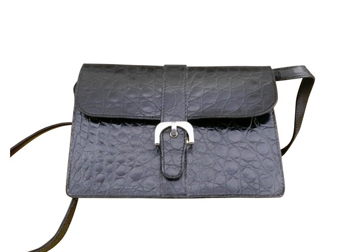 Autre Marque Handbags Ebony Exotic leather  ref.7558