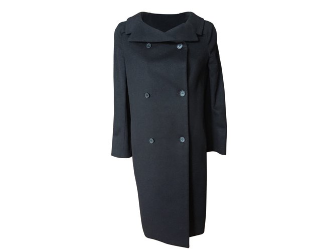 Calvin Klein Coats, Outerwear Black Wool  ref.7587
