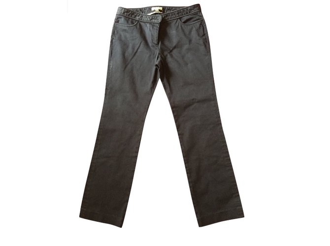 Burberry Pants, leggings Blue Cotton  ref.7603