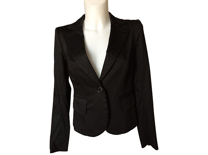 Giacca Sinéquanone in cotone stretch nero
