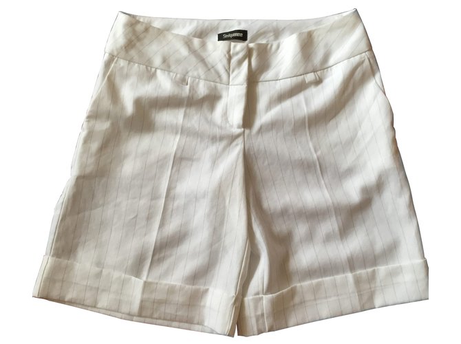 Sinéquanone Pantalones cortos Blanco Algodón  ref.7622
