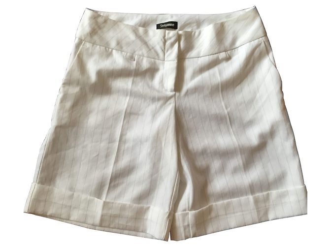 Pantaloncini bianchi in cotone Sinéquanone Taglia 36 Bianco