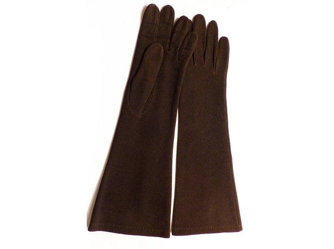 Hermès Gloves Brown  ref.7636
