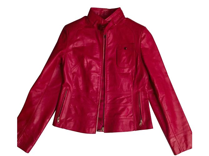 Autre Marque Giovanni Lederjacke Rot