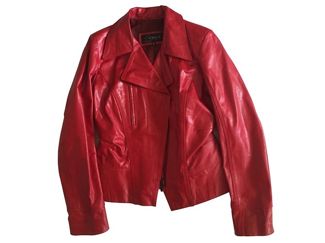 Autre Marque Oryx Lederjacke rot