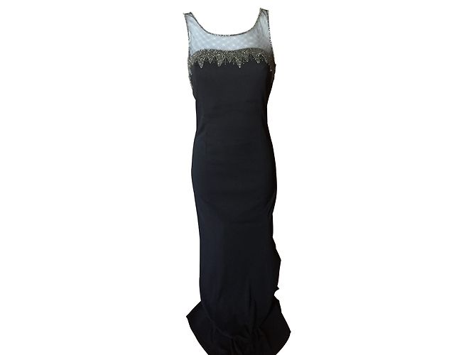 Autre Marque Nuancel Schwarzes Kleid mit Strass Größe 36