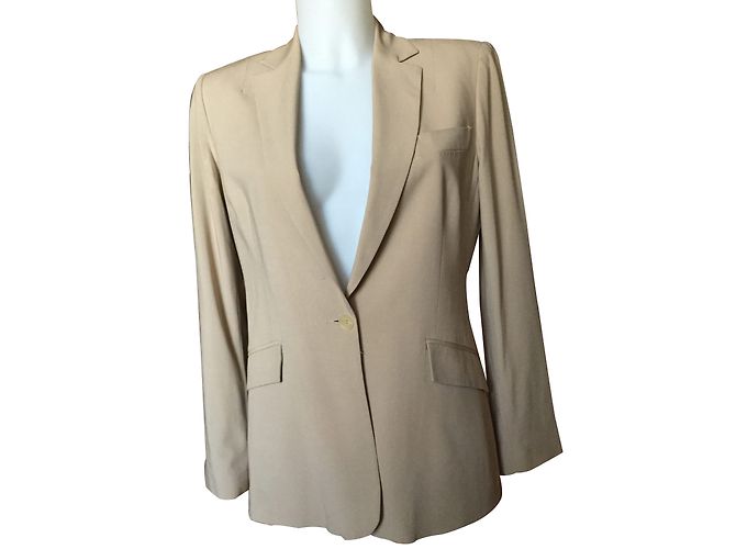 Tara Jarmon Jacke beige aus Viskose Größe 38