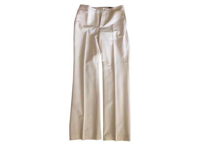 Autre Marque Pantalon Oui Polyester Blanc  ref.7749