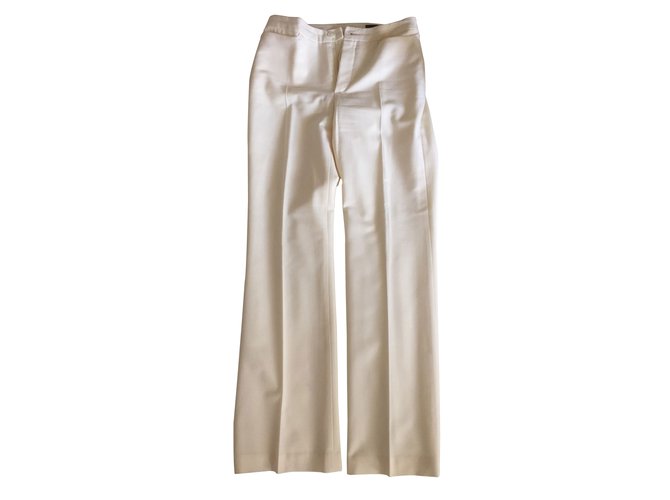 Autre Marque Pants, leggings White Polyester  ref.7749
