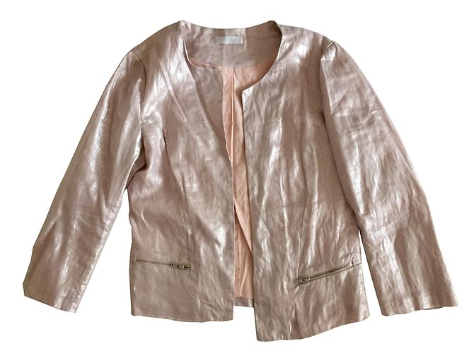 Autre Marque Promod Jacke in Metallic Pink Größe 36 Metallisch