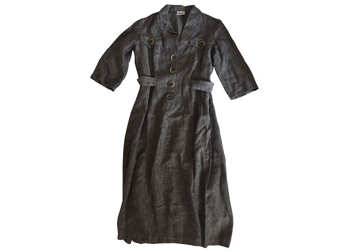 Weill Leinenkleid Mehrfarbig Größe 38 Mehrfarben