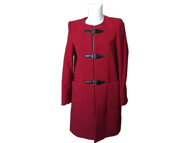 Autre Marque Coats, Outerwear Red Polyester  ref.7807