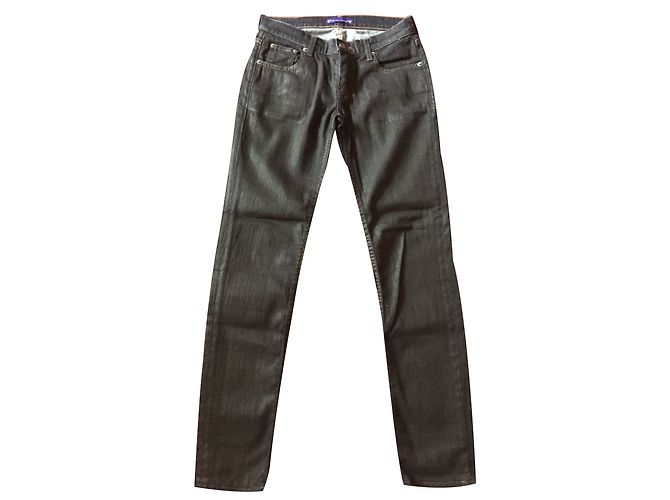 Vaqueros La petite française de denim negro stretch 40