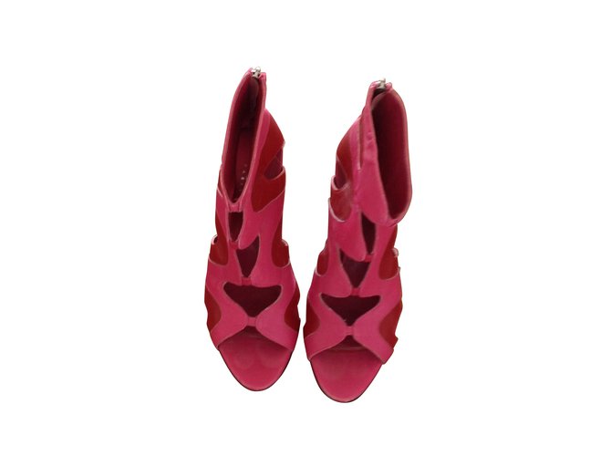 Autre Marque Sandals Pink Leather  ref.7841