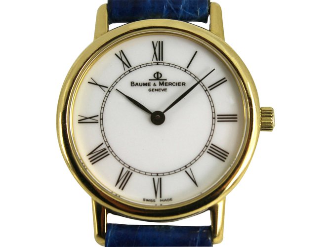 baume and mercier gold watch