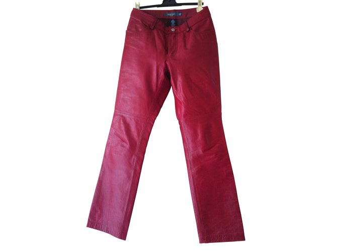 gap leather trousers