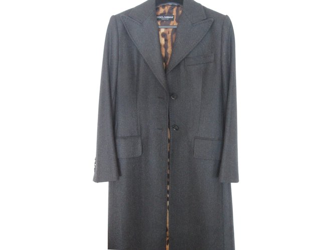 Dolce & Gabbana Coats, Outerwear Grey Wool  ref.8071