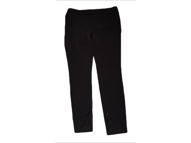 Zara Pantalons Polyester Noir  ref.8146