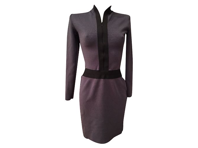 Autre Marque Stretchkleid Anthrazit Grau M