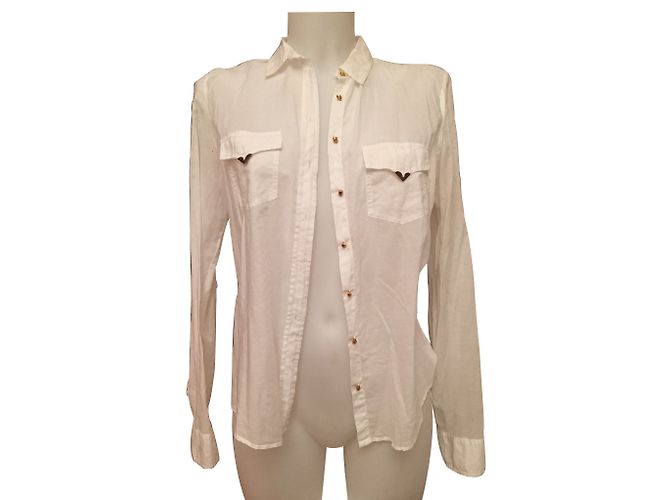 Zara White Cotton Shirt S