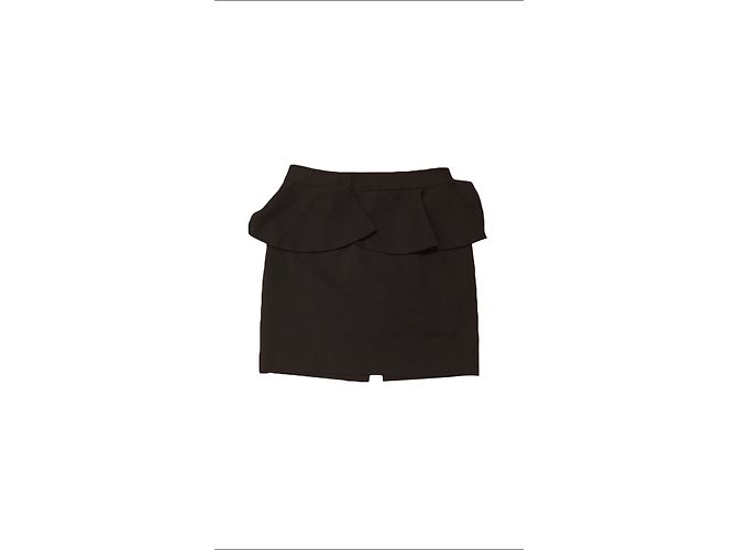 Autre Marque Saia curta preta Forever 21 de algodão stretch S Preto