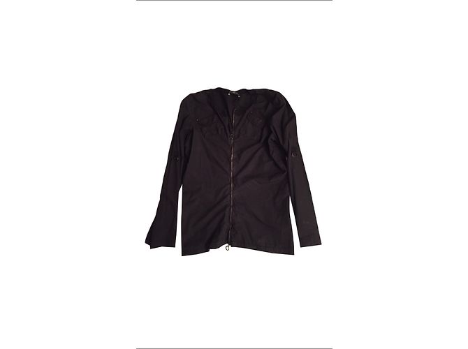 Autre Marque Top negro de algodón Cop.Copine Talla 38