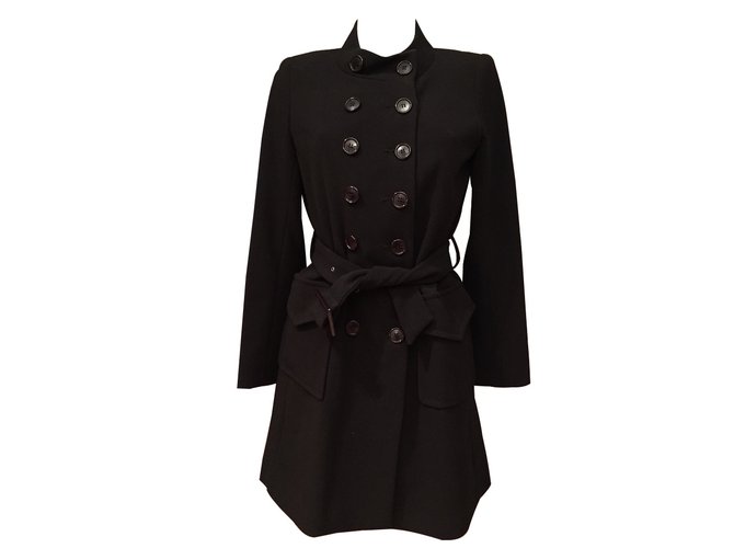 Sinéquanone Coats, Outerwear Black Polyester  ref.8191