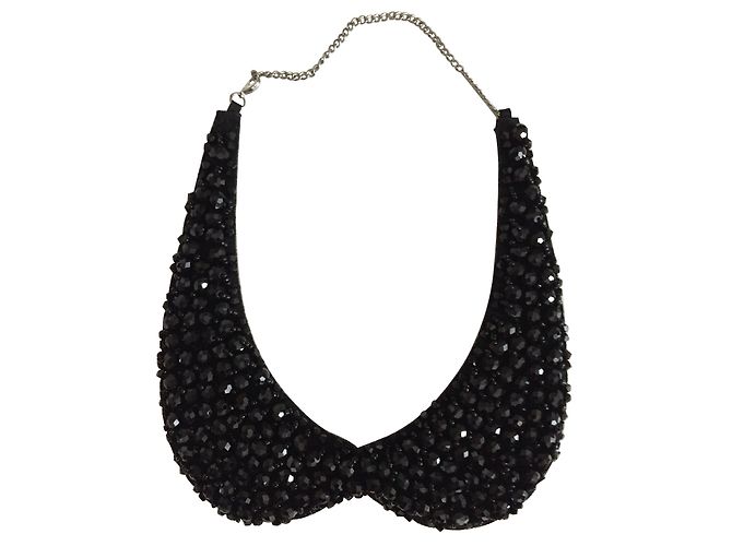Autre Marque Collar de perlas negras Negro