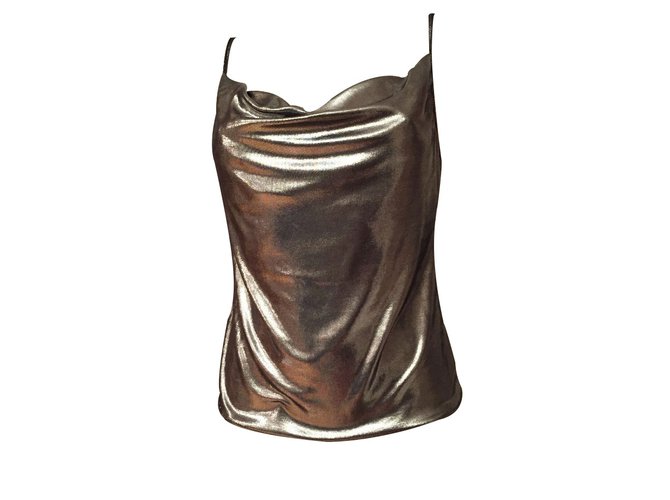 Autre Marque Tops Silvery Polyester  ref.8224
